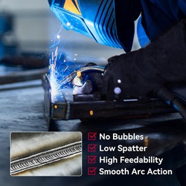 ARCCAPTAIN Flux Core Welding Wire .030“ & .035" E71T-GS Mig Welding Wire 2-Pound Spool Gasless Mild Carbon Steel Compatible With Lincoln Miller Forney Harbor Welder