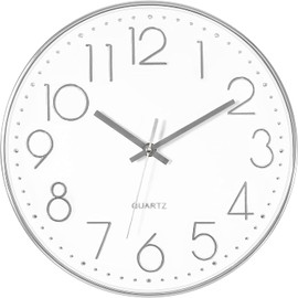 Foxtop Modern, Quartz, Silent, Wall Clock / Silent Sweeping Second Hand Without Ticking