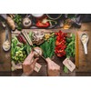 TMK Glass Chopping Board 30 x 22 cm with Spices