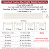 Cenebonxy Rustic Boho Table Runner, Farmhouse Table Runners 36 Inches