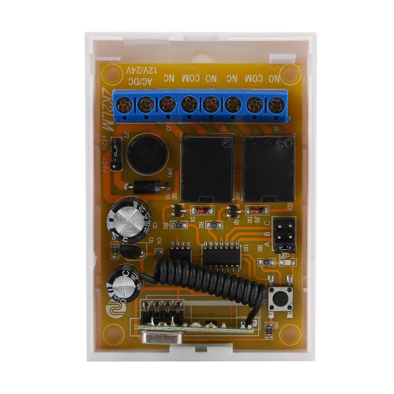 Universal 433 mhz Wireless Remote Control Switch 12v/24v 2CH Relay