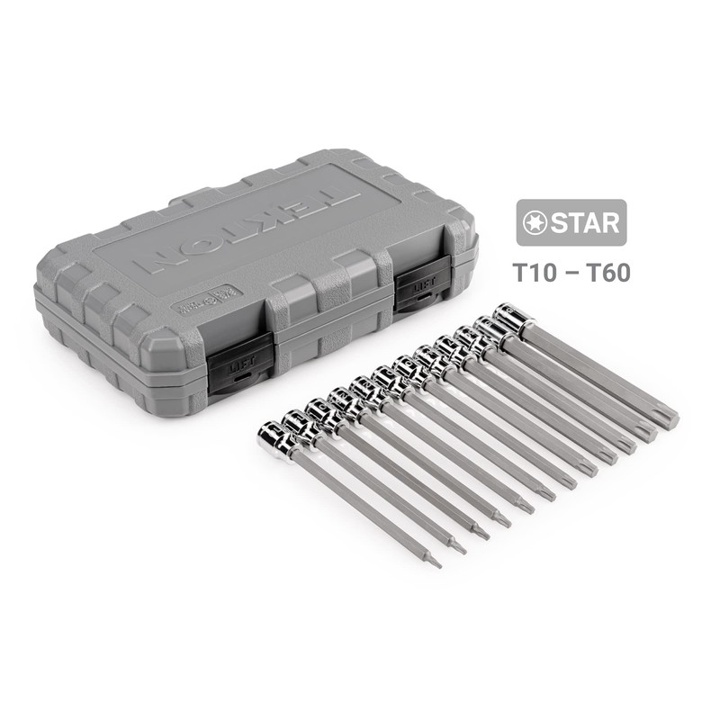 TEKTON 3/8 Inch Drive Long Hex and Torx Bit Socket