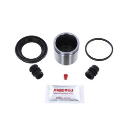 Bigg Red - Front Brake Caliper Repair Seal Kit & Piston - Compatible with MG ZR, ZS, Express 2001-2005, Civic 1995-2005, Rover 25, 45 1999-2005, V40 1997-2004