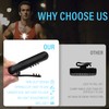 Yaklim Clip On Flashlight, Rechargeable Running Lights for Runners Portable