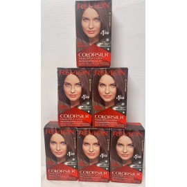 Revlon Lot of 6~ Revlon Colorsilk Hair Dye Ammonia Free 3D Color #27 Deep Rich Brown
