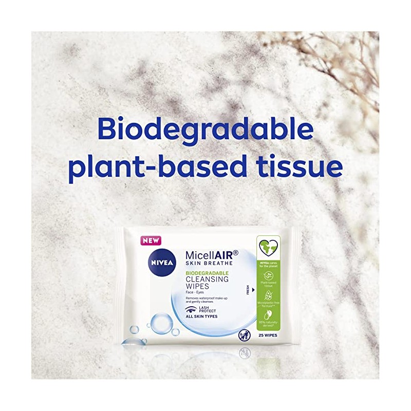 Nivea Daily Essentials Micellar Wipes 25 Pack