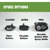 SPUDZ Ultra Microfiber Lens Cleaner – Closable Pouch, Clip-On, Washable