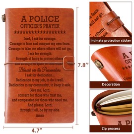 Police Gifts, Police Officer Gifts for Men Women Police Officer Prayer Journal Notebook Police Academy Graduation Gifts Law Enforcement Gifts Police Retirement Gifts