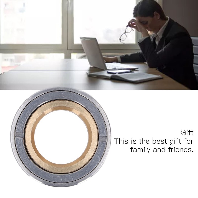 Fidget Mechanic Ring Toy Anxiety Relieving Stainless Steel Portable Rotation