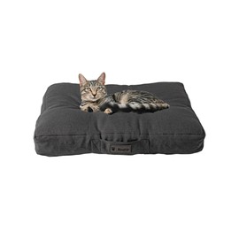 MaxCor Small Rectangular Anthracite Memory Foam Cushion for Dogs and Cats - Waterproof and Relaxing - Relieves and Preserves Joints - Easy to Carry - Does Not Deform and Machine Washable
