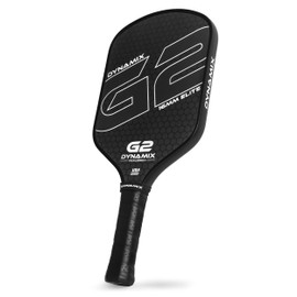 Pickleball Paddles, Carbon Fiber Pickleball Paddle, G2 (Gen2) 16mm USAPA Raw Carbon Pickleball Racket, Pro-Grade Thermoformed Pickle Ball Paddle for Control, Power, Spin by Dynamix (Black, Black Edge)