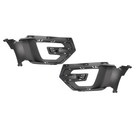 HECASA Fog Lights w/Bezels Pair Compatible with 2016-2017 Ford Explorer & 2016-2019 Ford Police Interceptor Utility Base Replacement for FO1038159 FO1039159 Halogen Front Fog Lamp Cover Trim RH & LH