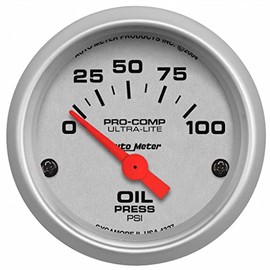 AutoMeter Oil Pressure Gauge Ultra-Lite 52mm 0-100 PSI Electronic
