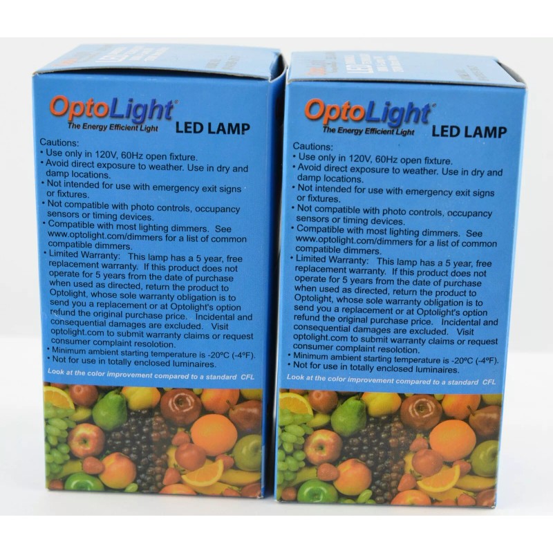 Optolight 2 new Opto-Light Dimmable LED Lamp 2700K Warm White