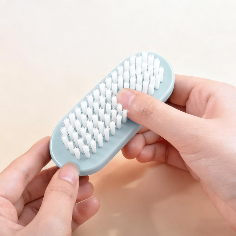 Aoyswuz 5 Pieces Nail Brushes Multicolor, Small Size Plastic Nail