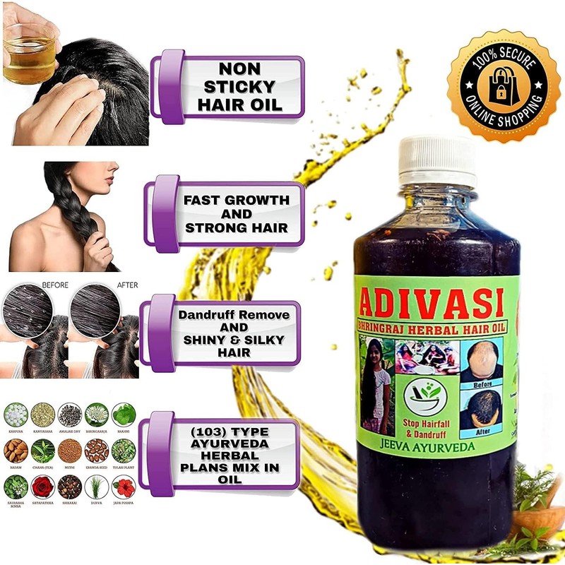 Generic Generic Bhringraj Herbal Hair Oil Nourishing Formula for Strong