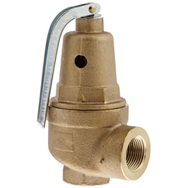 Apollo Valve 10-600 Series Bronze Safety Relief Valve, ASME Hot Water, 30 psi Set Pressure, 3/4" NPT Female