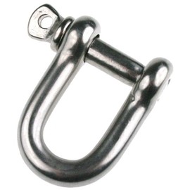 ARBO-INOX Shackle D Round Shackle Stainless Steel 6 mm