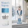 CutitiUU 30CM Christmas Nutcracker Blue Snowflake King