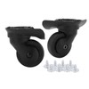 Alomejor 1 Pair Luggage Wheels Replacement A52 Mute Swivel Wheels