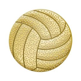 1" x 1" Volleyball Pins, Chenille Pins Perfect Volleyball Chenille Pins To Reward Everyone On The Team 10 Pack