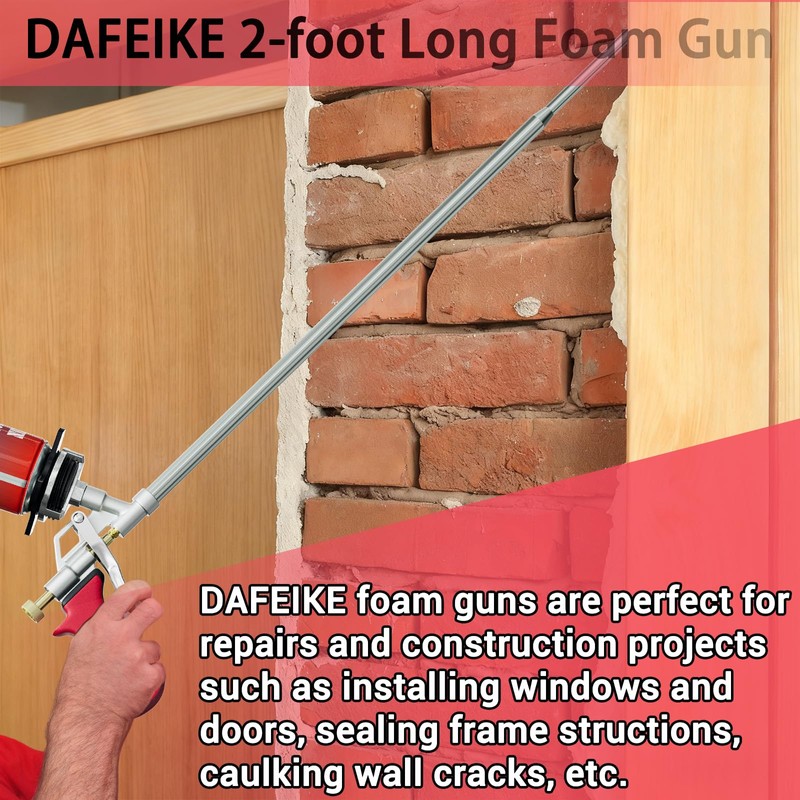 Foam Spray Gun 2' Long Foam Gun Insulation Extended 63cm