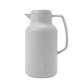 POKETLE Poketto Tabletop Pot, Keeps Warm and Cold, Glass Thermos, 1L, Grey