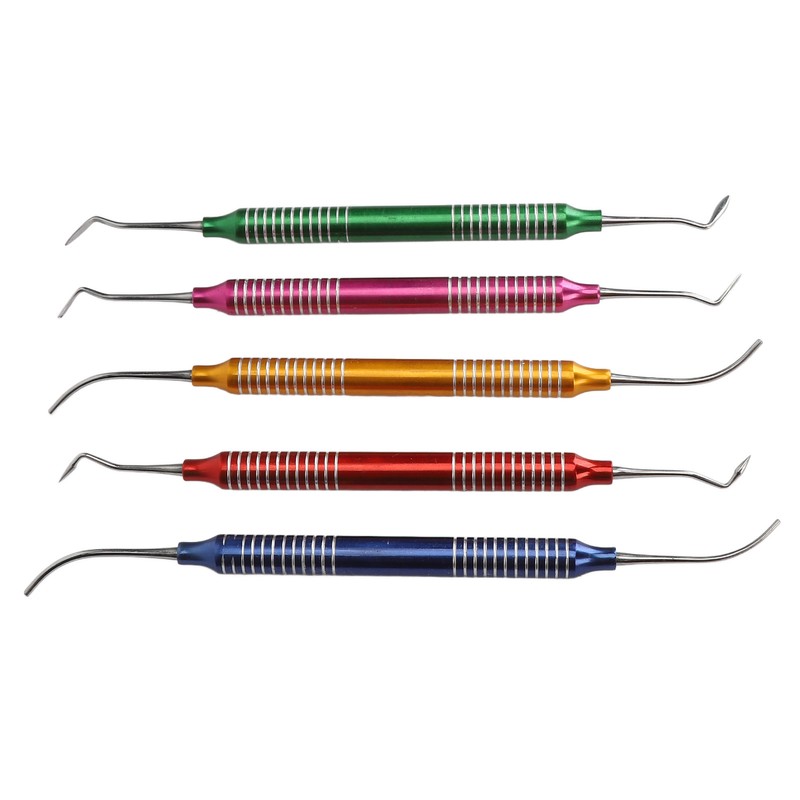 5Pcs Dental Gracey Curettes Curette Hand Scaler Universal Surgical Instrument