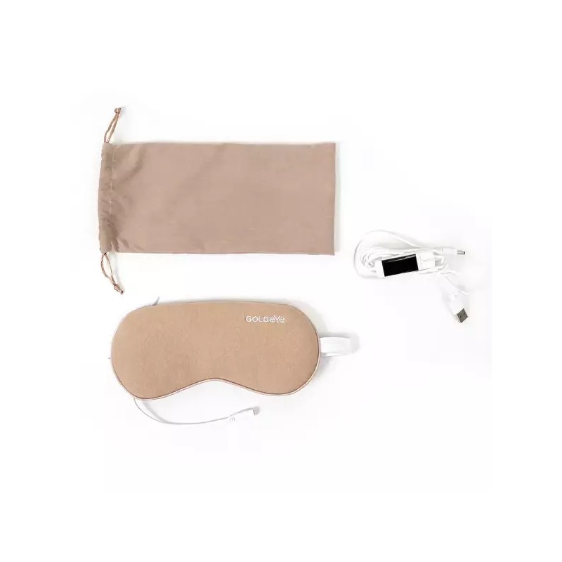 Vitagram 비타그램 눈찜질 온열스팀 수면안대 눈마사지기 VG-1002 골드아이 베이지 USB