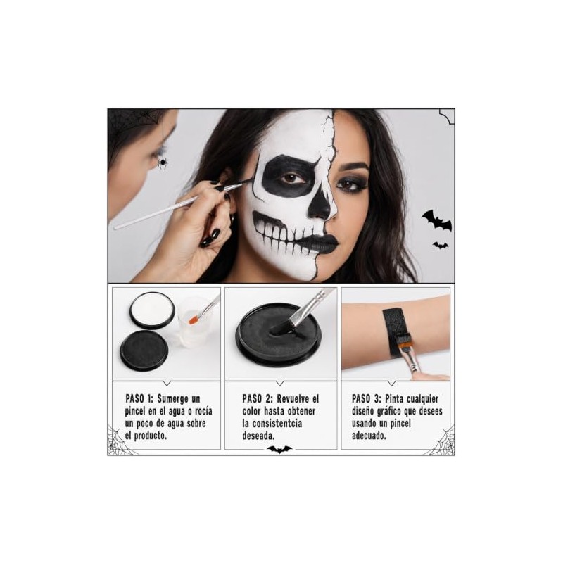 2PCS Pintura Cara, Pintura Corporal de Cara, Pintacaritas Base Agua