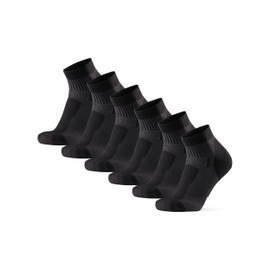 DANISH ENDURANCE Mountain Climbing Socks, Merino Wool, Wallet, Breathable, Antibacterial, Odor Resistant, Blister Prevention, Hiking Socks, Men's, Women's, Black