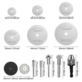 60Pcs Rotary Cutting Wheels Kit for Dremel, HSS Saw Blades & Diamond Cutting Discs – Resin Cut-Off Wheels for Metal, Wood, Plastic, Glass, Stone – Fits Electric Grinders, Drills, Hanging Grinders