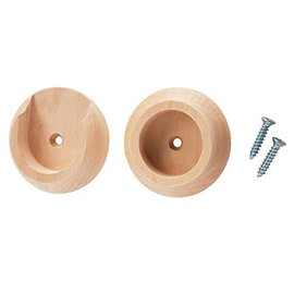 1-5/8" Dia. Wood Pole Socket Set for Curtain & Closet Rods, by Starborn #WPS5