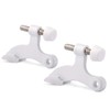KOVOSCH 2 Pack Hinge Pin Door Stopper White - Adjustable