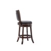 Boraam Augusta Counter Height Swivel Stool, 24-Inch, Cappuccino