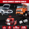 POADTOR 1 Gauge 30 FT Heavy Duty Jumper Cables for