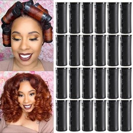 Large Perm Rods For Long Hair,24Pcs Black Plastic Cold Wave Rods For Hair Rods Jumbo Perm Rods For Short Natural Hair Rollers Curling and DIY Hairdressing