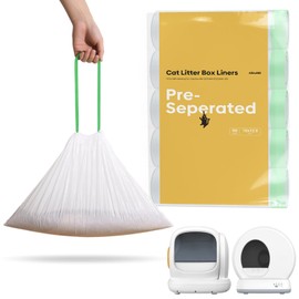 150 Count MeoW Cat litter bags Liners Fit For Self-cleaning Cat Litter Box MW-SC01 MW-SC02 MW-LR01,Tear-free Leak-proof 18" x 12.6"