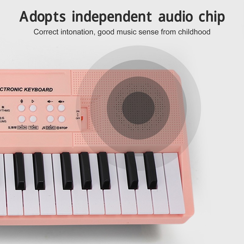 54 Key Keyboard Piano Smoothly Plastic Keyboard Piano Portable Dual