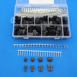 Raogoodcx SM-Connector in Case SM Connector 2 3 4 5 Pin Male Female Contact Pin Set 560 Total