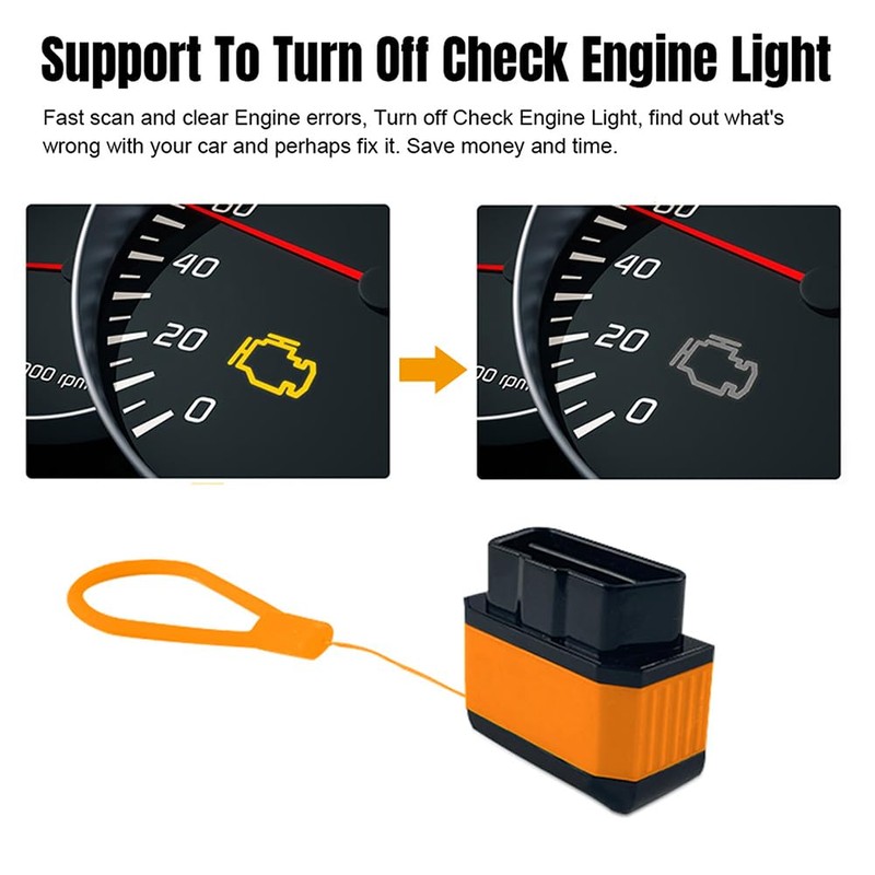 vsshe OBD2 Diagnostic Tool OBD Bluetooth 5.0 Adapter: Wireless Car