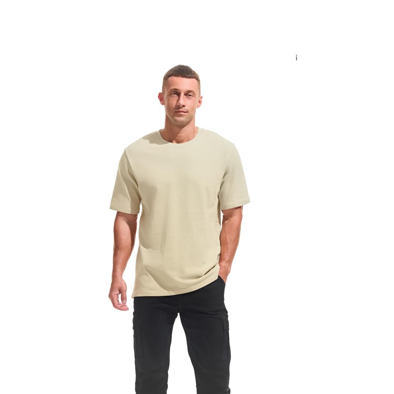 VEIISAR Men's Heavy Weight Crew Neck 100 Cotton Pique Thick