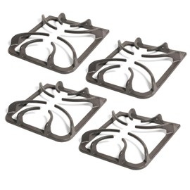 316202405 Stove Burner Grate 4 pcs, Gas Stove Grates Replacement Parts for Frigidaire kenmore Stove, Gas Cooktop Parts Stove Top Grate with 4x Reusable Gas Stove Protectors