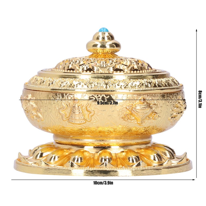 Zinc Alloy Incense Holder Burner Ancient Style Ornament Crafts for