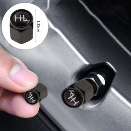 Pack of 16 Car Valve Caps with Labelling, Car Tyre Valve Caps, Black Car Valve Cap, Dustproof Valve Cover, Winter Tyres, Summer Tyres, Storage Valve Cover, for Car, SUV, Motorbike and Much More