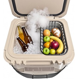 KDOWES Cooler Basket for YETI Roadie 24 and Roadie 32, Dry Goods Wire Cooler Rack Storage Will Keep Smaller Items Dry and Stay Goods High for Roadie 24 Ice Chest Good to Hold Fruit, Utensils, etc
