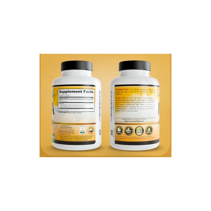 NaturaLife Labs Organic Maca Root – Black, Red & Yellow