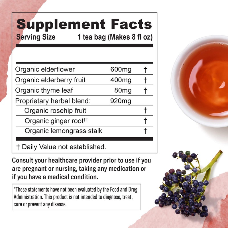 Numi Organic Immune Support Herbal Tea – 48 Herbal Tea