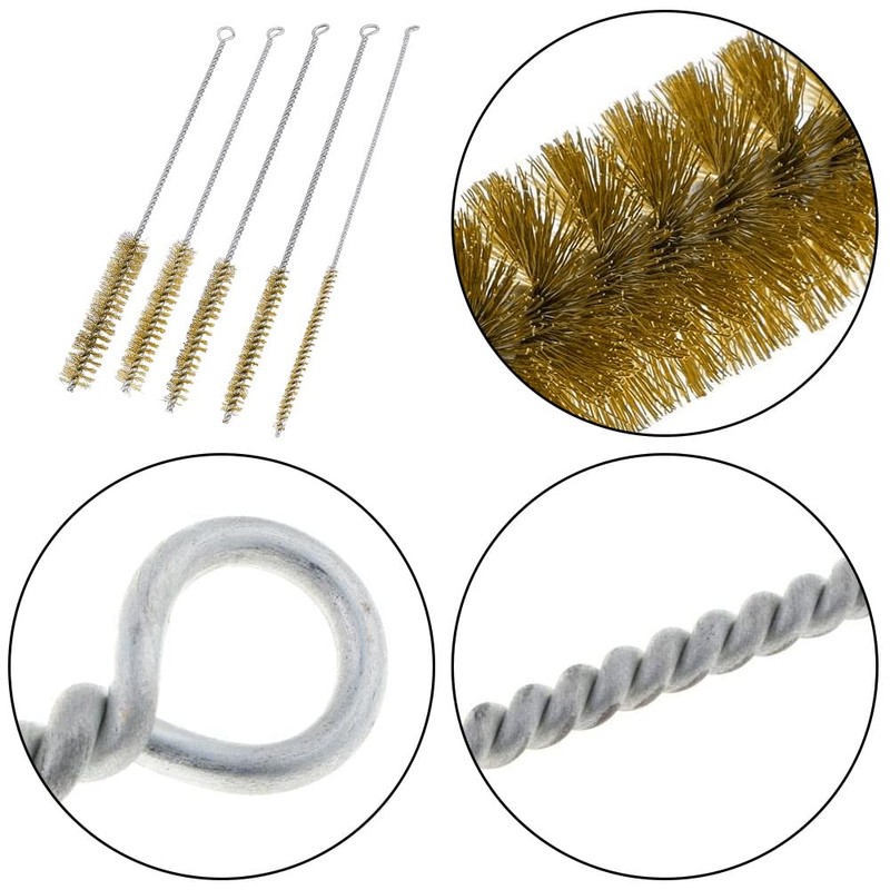 5pcs Brass Tube Cleaning Brush, Tube Brush, Cleaning Brush, Brass