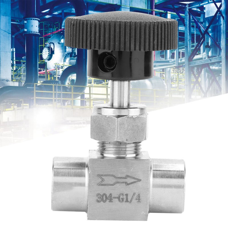 Stainless Steel BSPP Female Thread Straight Needle Valve for Water